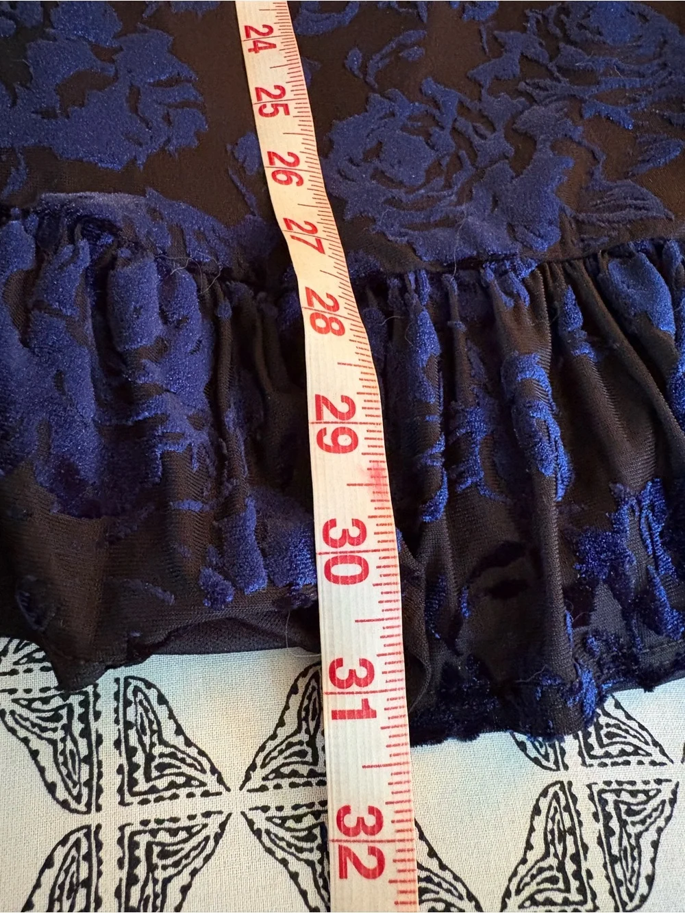 Free People Olivia Velvet Burnout Dress size M